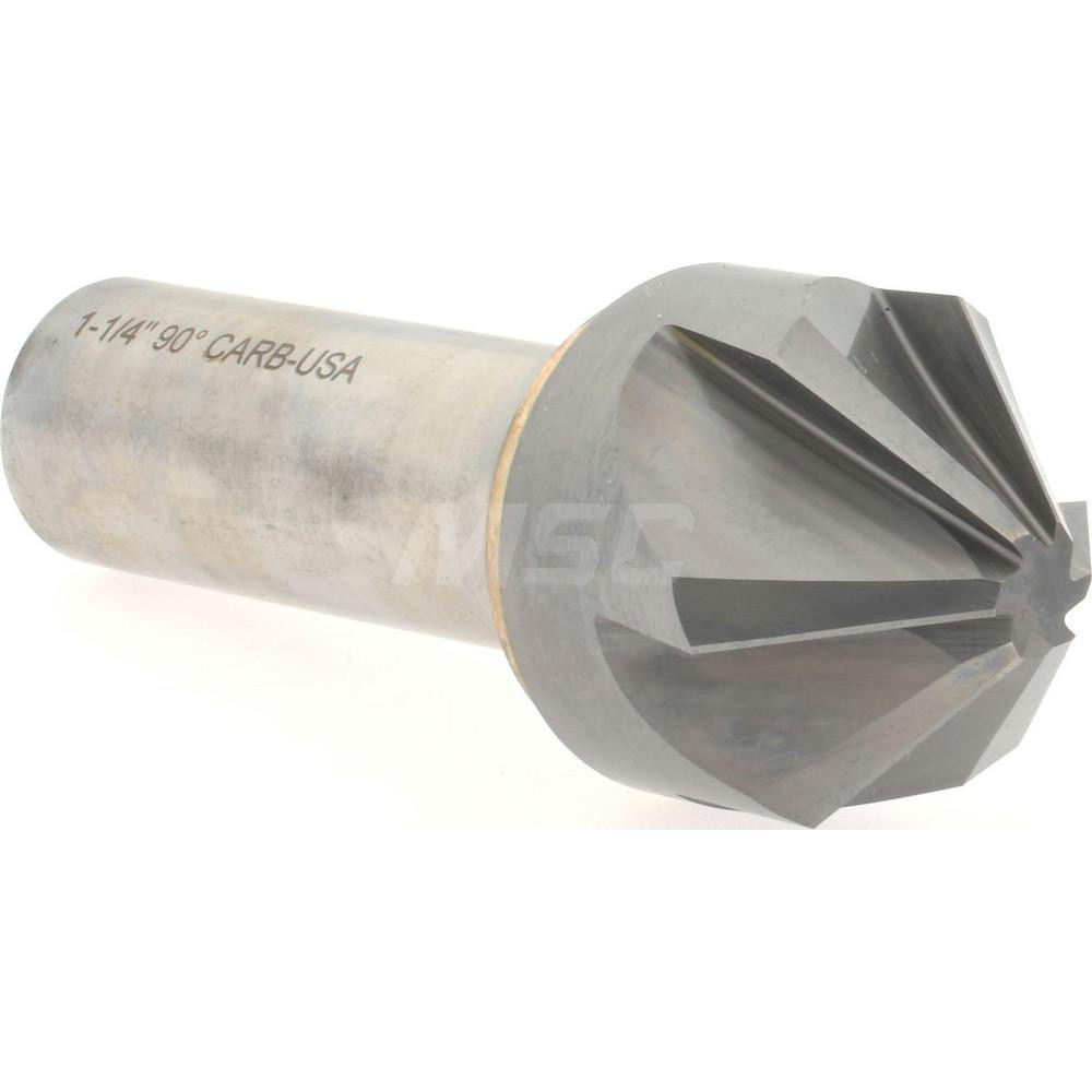 Melin Tool Countersink: 1-1/4" Head Dia, 90.00 deg Included Angle, 1 Flute, High-Speed Steel, Right Hand Cut - 18043
