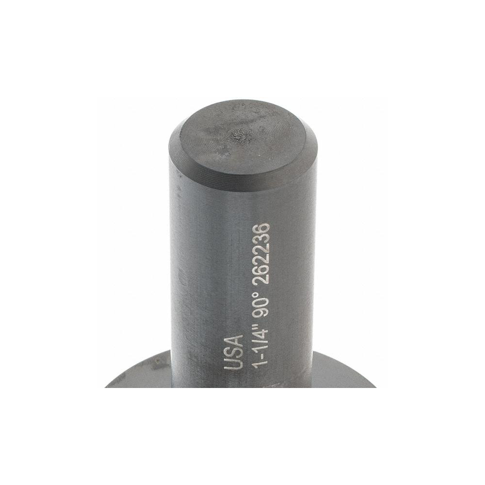 Melin Tool Countersink: 1-1/4" Head Dia, 90.00 deg Included Angle, 1 Flute, High-Speed Steel, Right Hand Cut - 18043