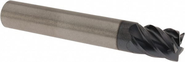 Titan USA Chamfer Mill: 5/16" Dia, 5/16" Shank Dia, 90 deg, 4 Flute, Solid Carbide, Single End - TC87748