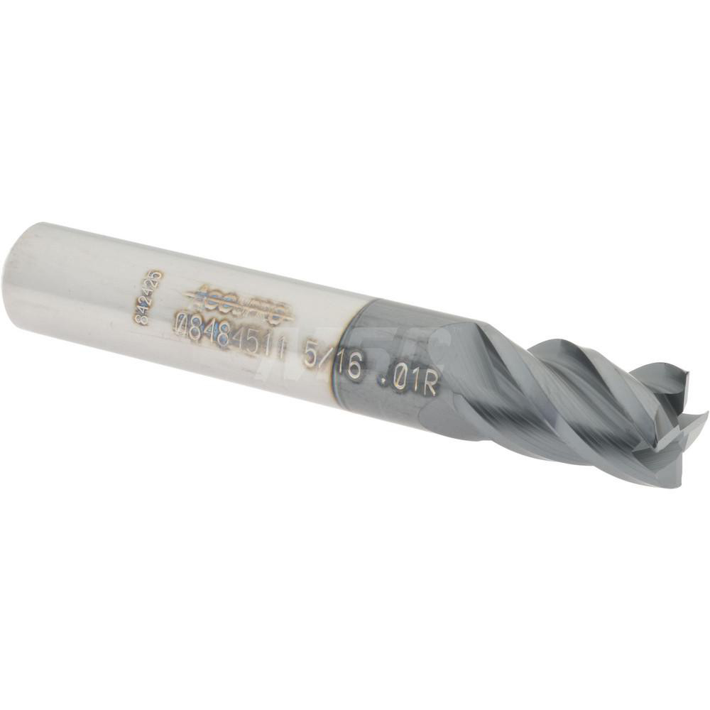 Titan USA Chamfer Mill: 5/16" Dia, 5/16" Shank Dia, 90 deg, 4 Flute, Solid Carbide, Single End - TC87748