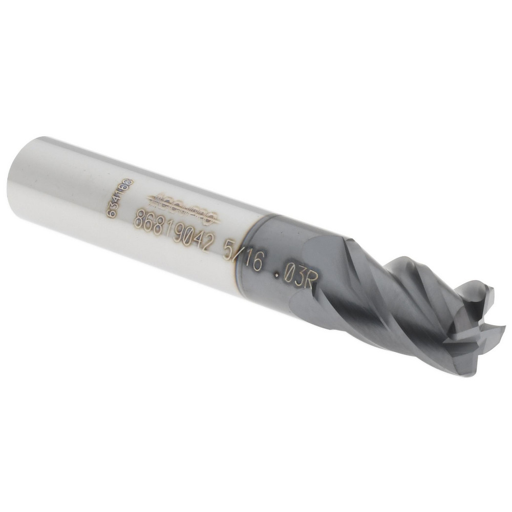 Titan USA Chamfer Mill: 5/16" Dia, 5/16" Shank Dia, 90 deg, 4 Flute, Solid Carbide, Single End - TC87748