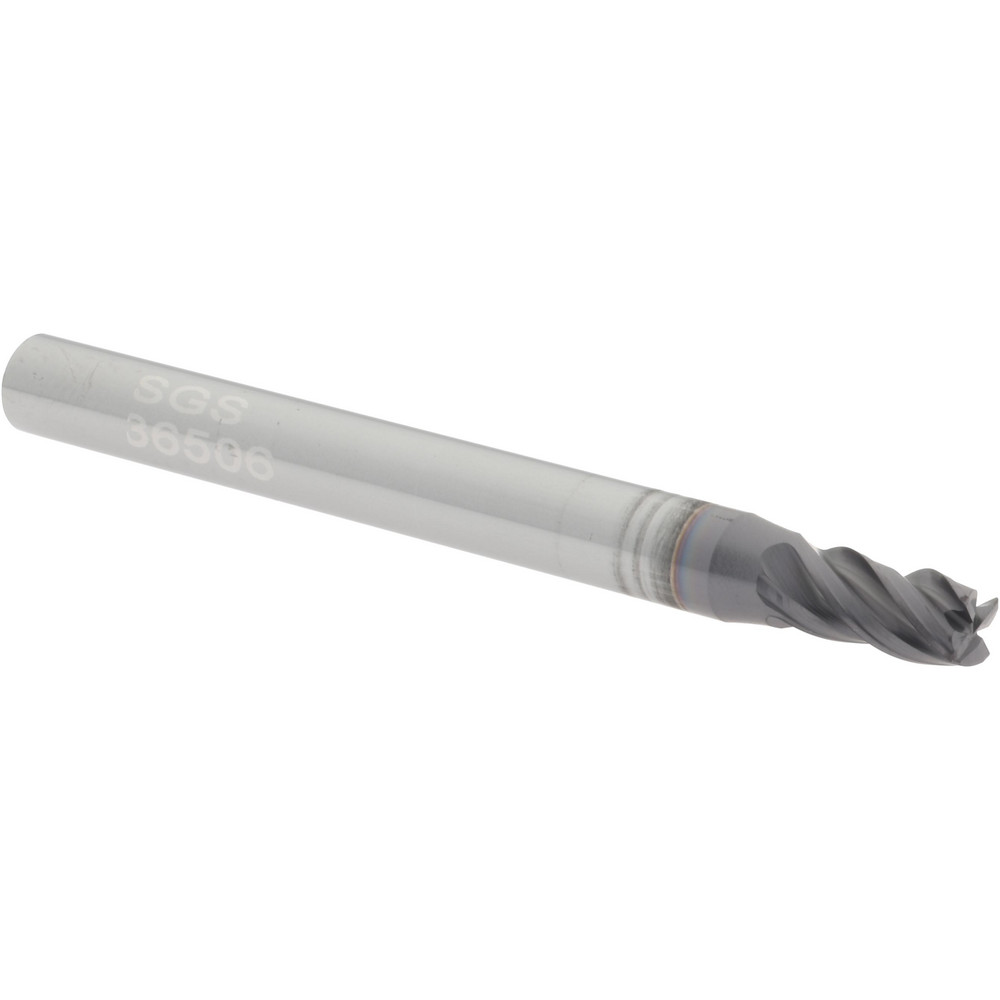 Titan USA Chamfer Mill: 5/16" Dia, 5/16" Shank Dia, 90 deg, 4 Flute, Solid Carbide, Single End - TC87748