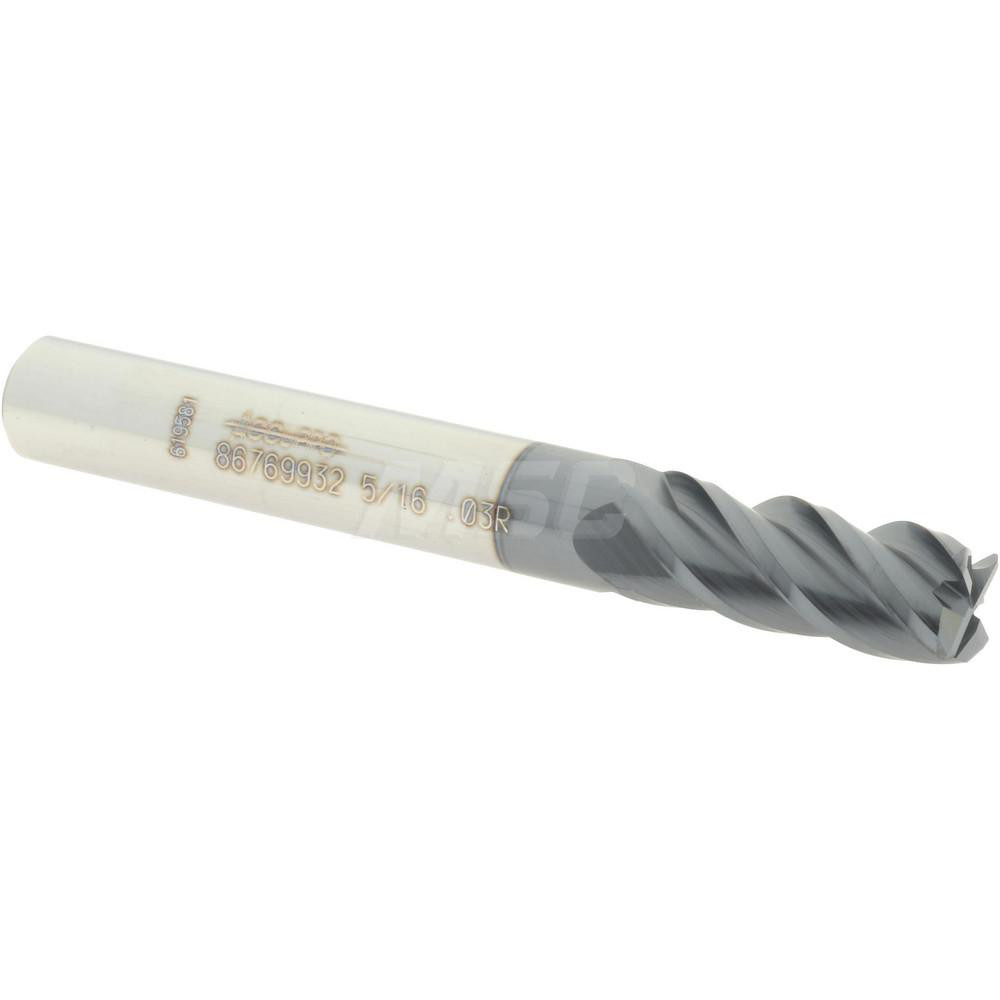 Titan USA Chamfer Mill: 5/16" Dia, 5/16" Shank Dia, 90 deg, 4 Flute, Solid Carbide, Single End - TC87748