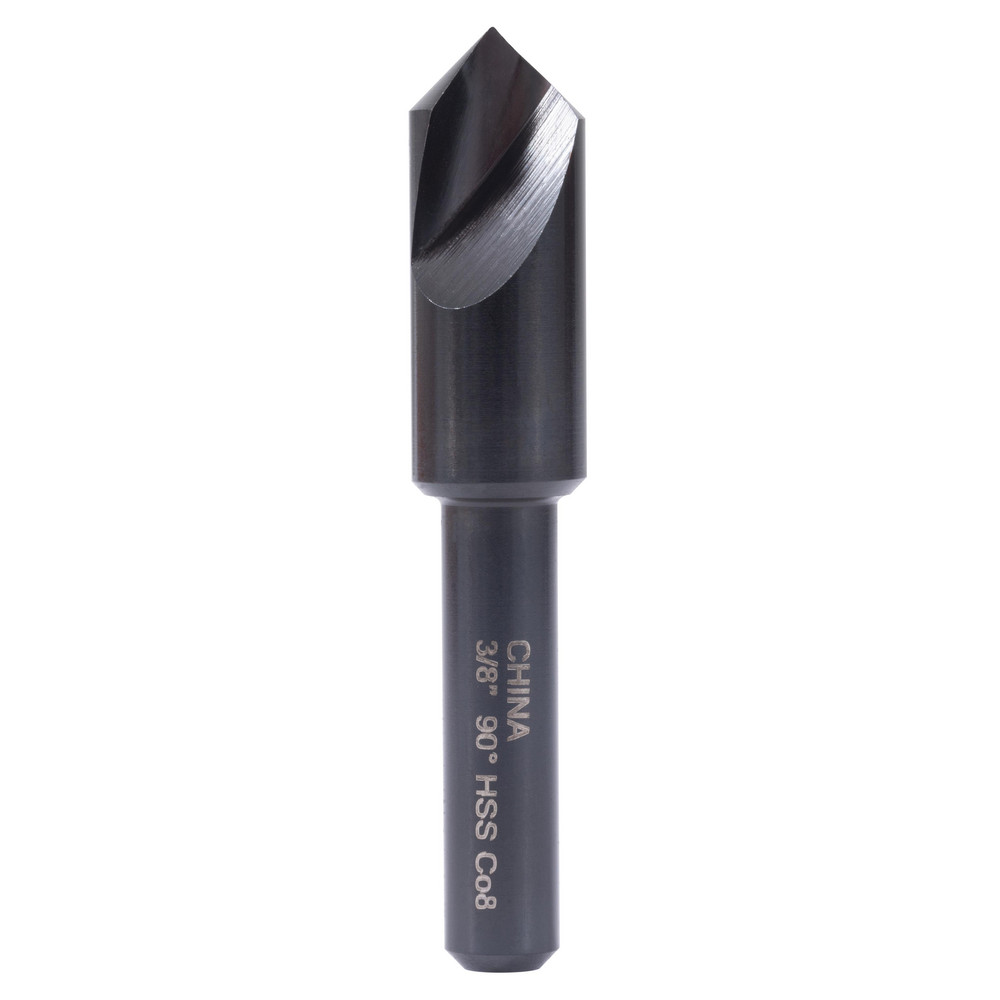 Hertel Countersink: 3/8" Head Dia, 90.00 deg Included Angle, 1 Flute, High-Speed Steel, Right Hand Cut - GX89339535