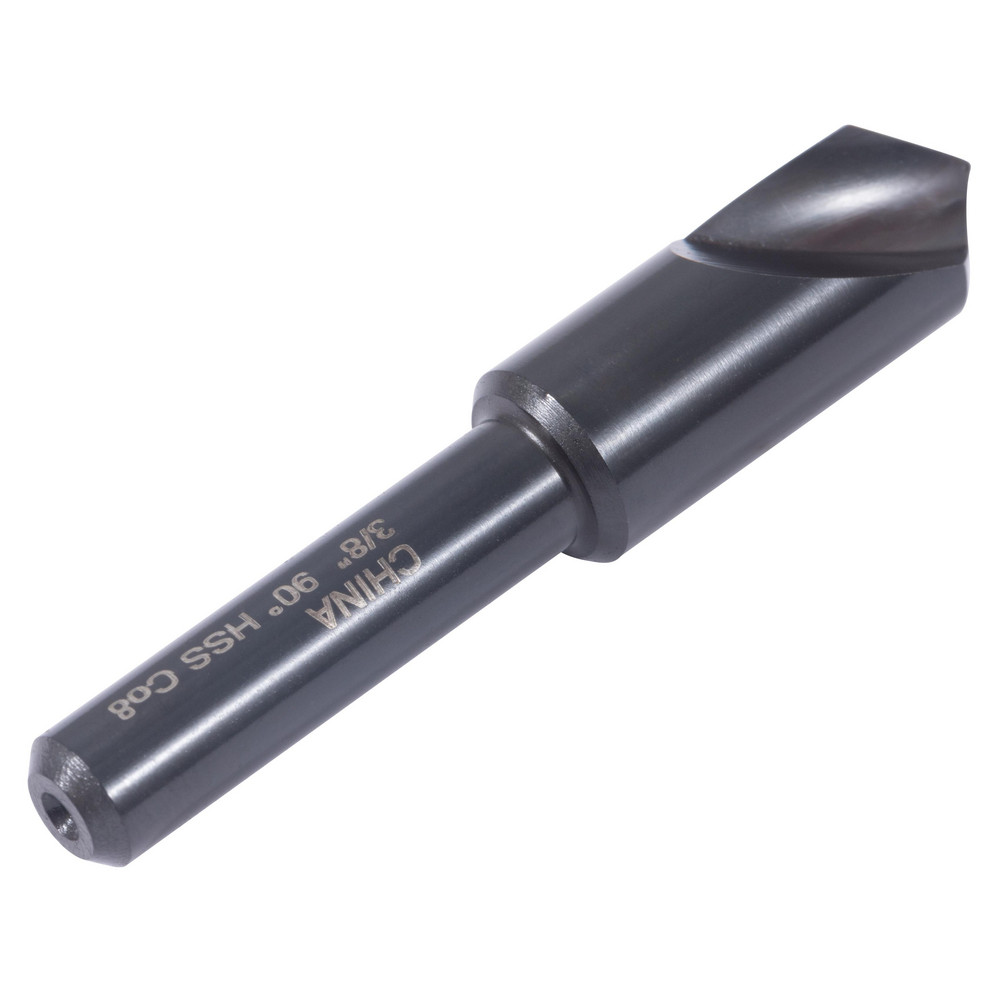 Hertel Countersink: 3/8" Head Dia, 90.00 deg Included Angle, 1 Flute, High-Speed Steel, Right Hand Cut - GX89339535