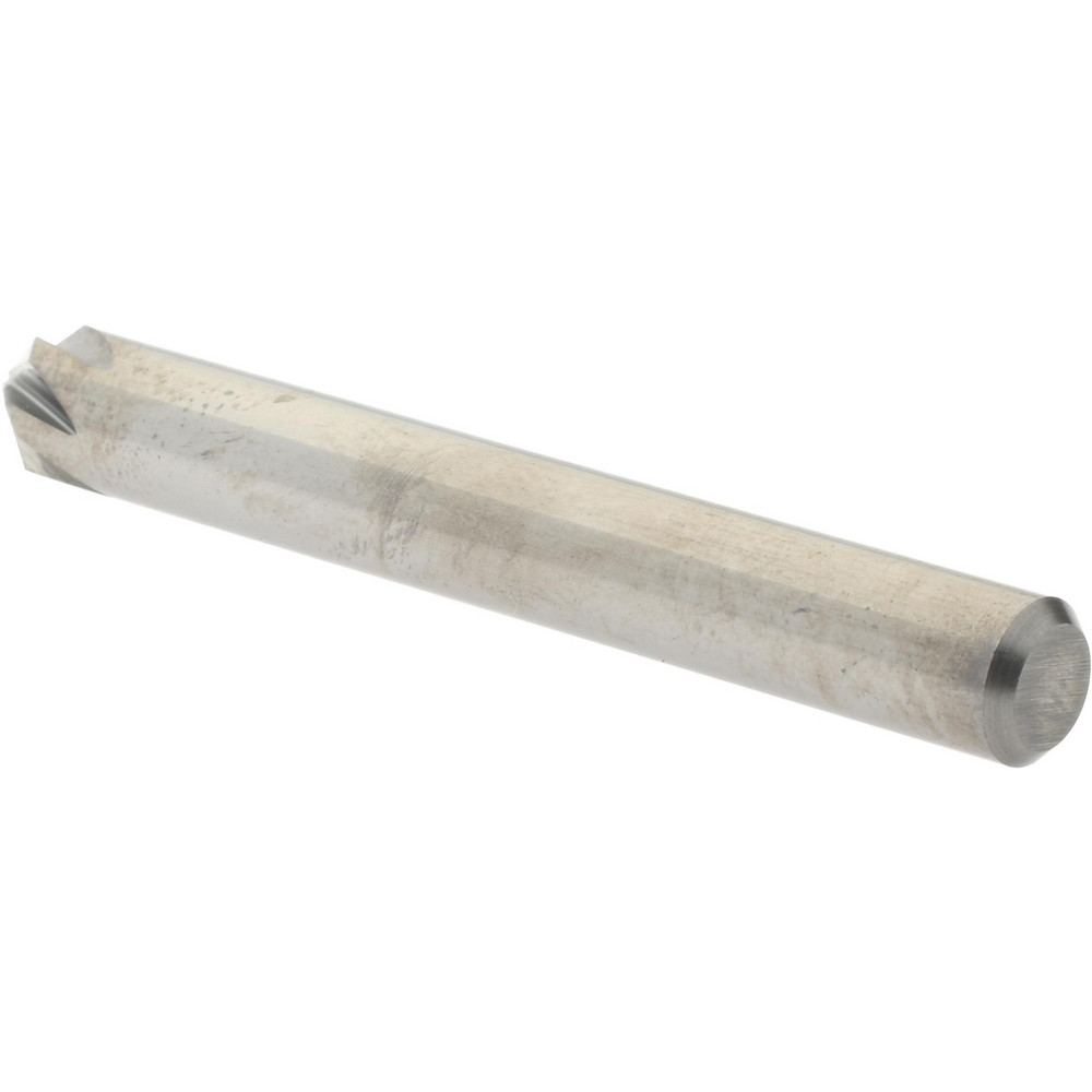 Hertel Countersink: 1/4" Head Dia, 90.00 deg Included Angle, 6 Flute, Solid Carbide, Right Hand Cut - 336-003070