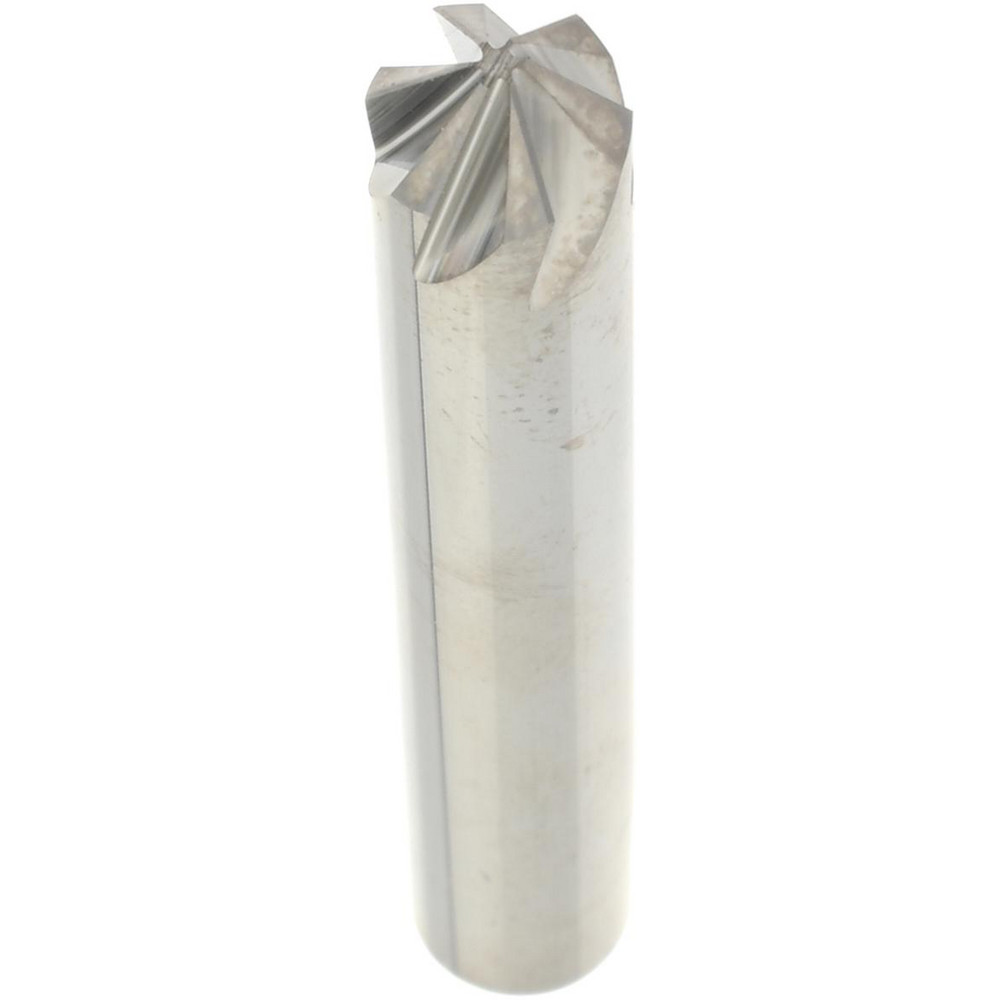 Hertel Countersink: 1/4" Head Dia, 90.00 deg Included Angle, 6 Flute, Solid Carbide, Right Hand Cut - 336-003070