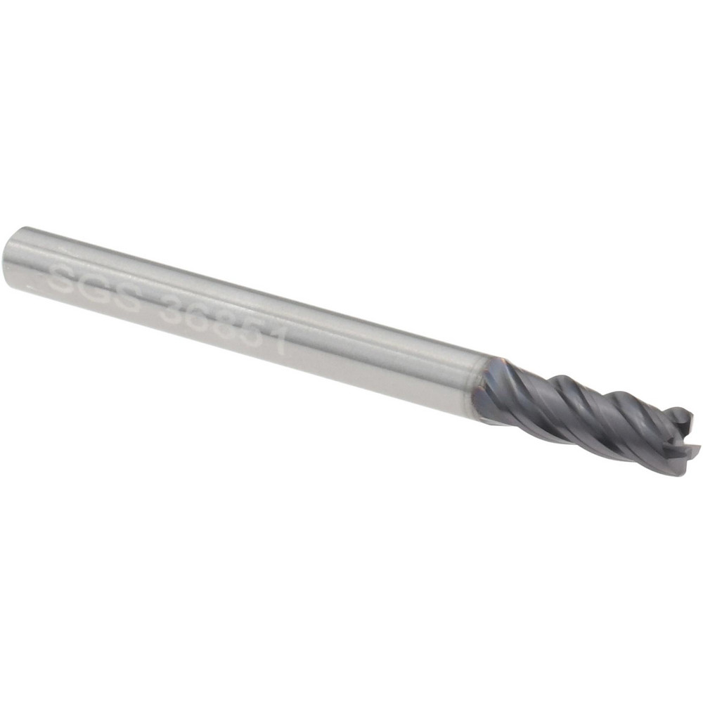 Harvey Tool Chamfer Mill: 3/8" Dia, 3/8" Shank Dia, 82 deg, 3 Flute, Solid Carbide, Single End - 18441-C3