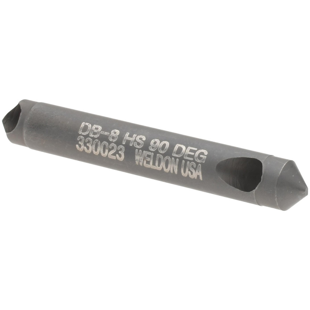 Weldon Countersink: 2-1/8" Head Dia, 90.00 deg Included Angle, 0 Flute, High-Speed Steel, Right Hand Cut - 98928-94-W