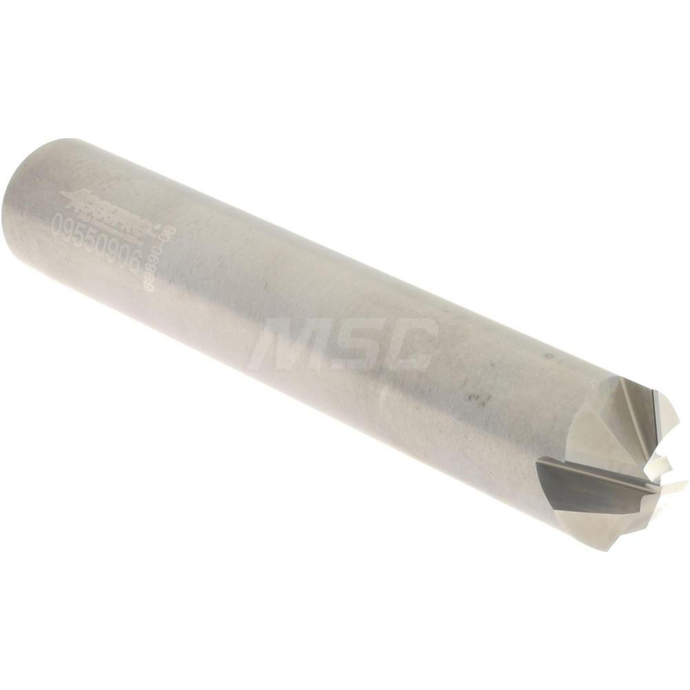 Accupro Chamfer Mill: 3/8" Dia, 3/8" Shank Dia, 120 deg, 4 Flute, Solid Carbide, Single End - 2500117