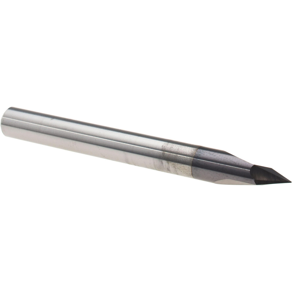 Accupro Chamfer Mill: 3/8" Dia, 3/8" Shank Dia, 120 deg, 4 Flute, Solid Carbide, Single End - 2500117
