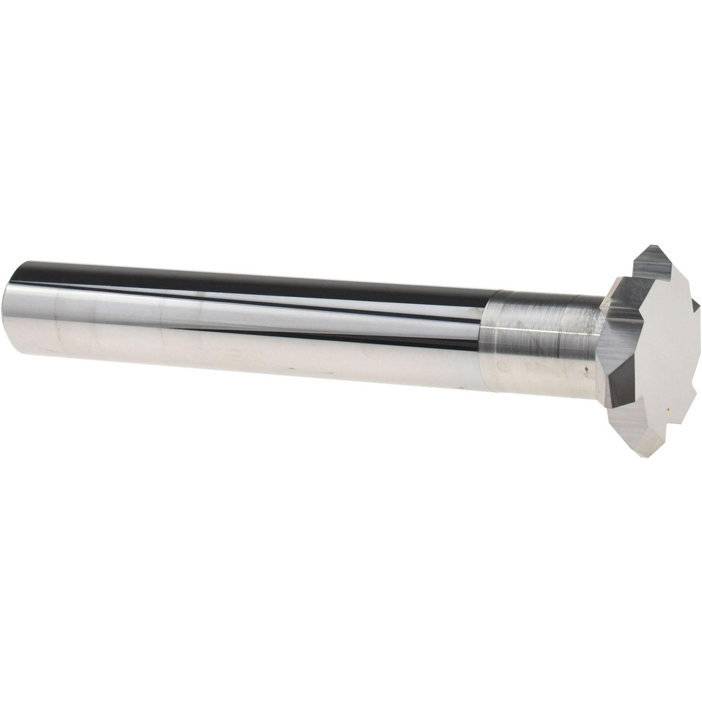Micro 100 Chamfer Mill: 5/16" Dia, 5/16" Shank Dia, 90 deg, 6 Flute, Solid Carbide, Double End - CS-312-090