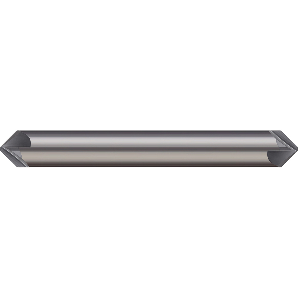 Micro 100 Chamfer Mill: 5/16" Dia, 5/16" Shank Dia, 90 deg, 6 Flute, Solid Carbide, Double End - CS-312-090