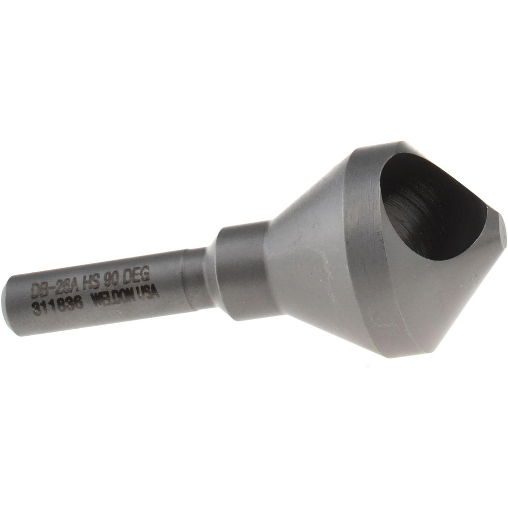 Weldon Countersink: 13/16" Head Dia, 90.00 deg Included Angle, 0 Flute, High-Speed Steel, Right Hand Cut - 98920-94-W