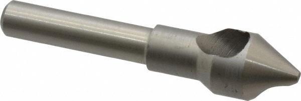 Weldon Countersink: 7/16" Head Dia, 60.00 deg Included Angle, 0 Flute, High-Speed Steel, Right Hand Cut - 98630-94-W