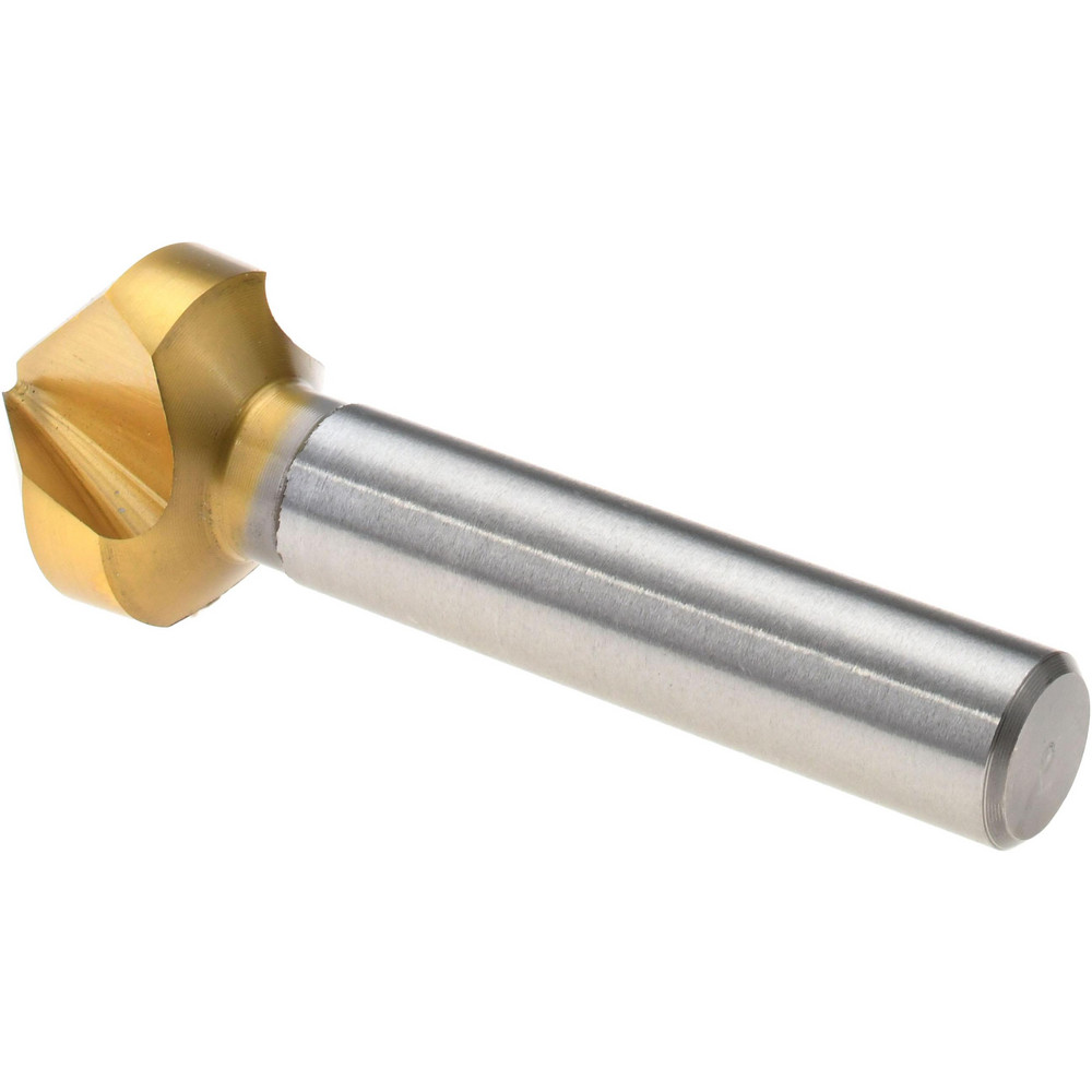 Magafor Countersink: 3/4" Head Dia, 90.00 deg Included Angle, 3 Flute, Cobalt Steel, Right Hand Cut - 84483119050