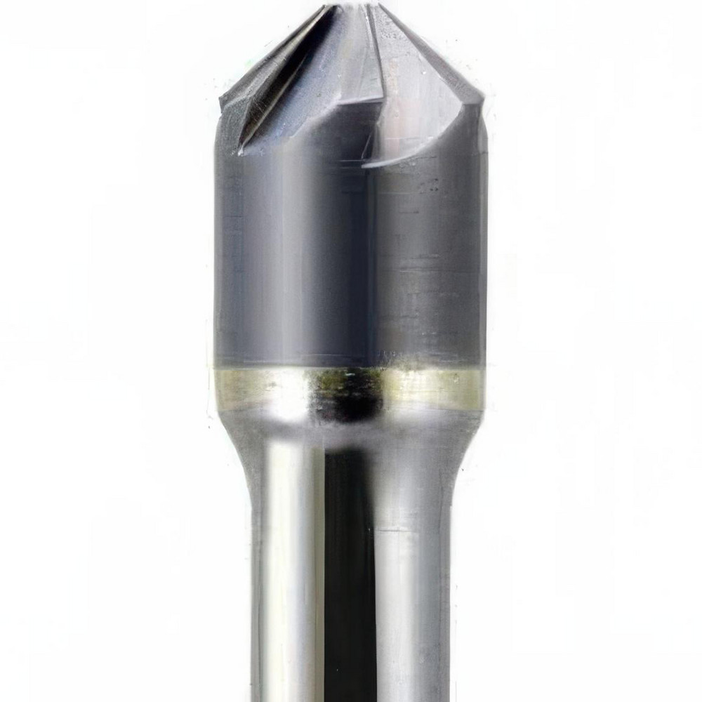 Melin Tool Countersink: 1-1/4" Head Dia, 90.00 deg Included Angle, 6 Flute, Solid Carbide, Right Hand Cut - 10895