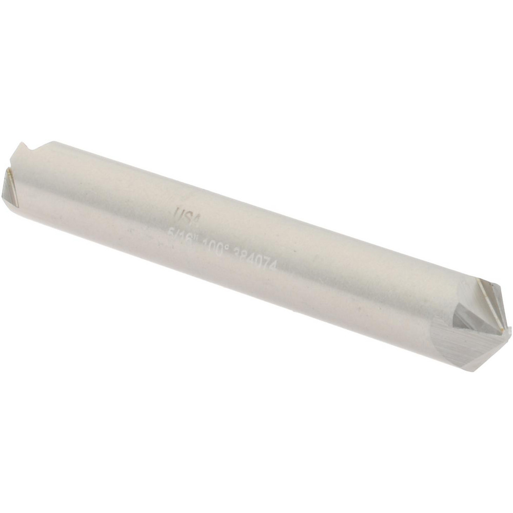 Hertel Countersink: 5/16" Head Dia, 100.00 deg Included Angle, 4 Flute, High-Speed Steel, Right Hand Cut - GX89335699