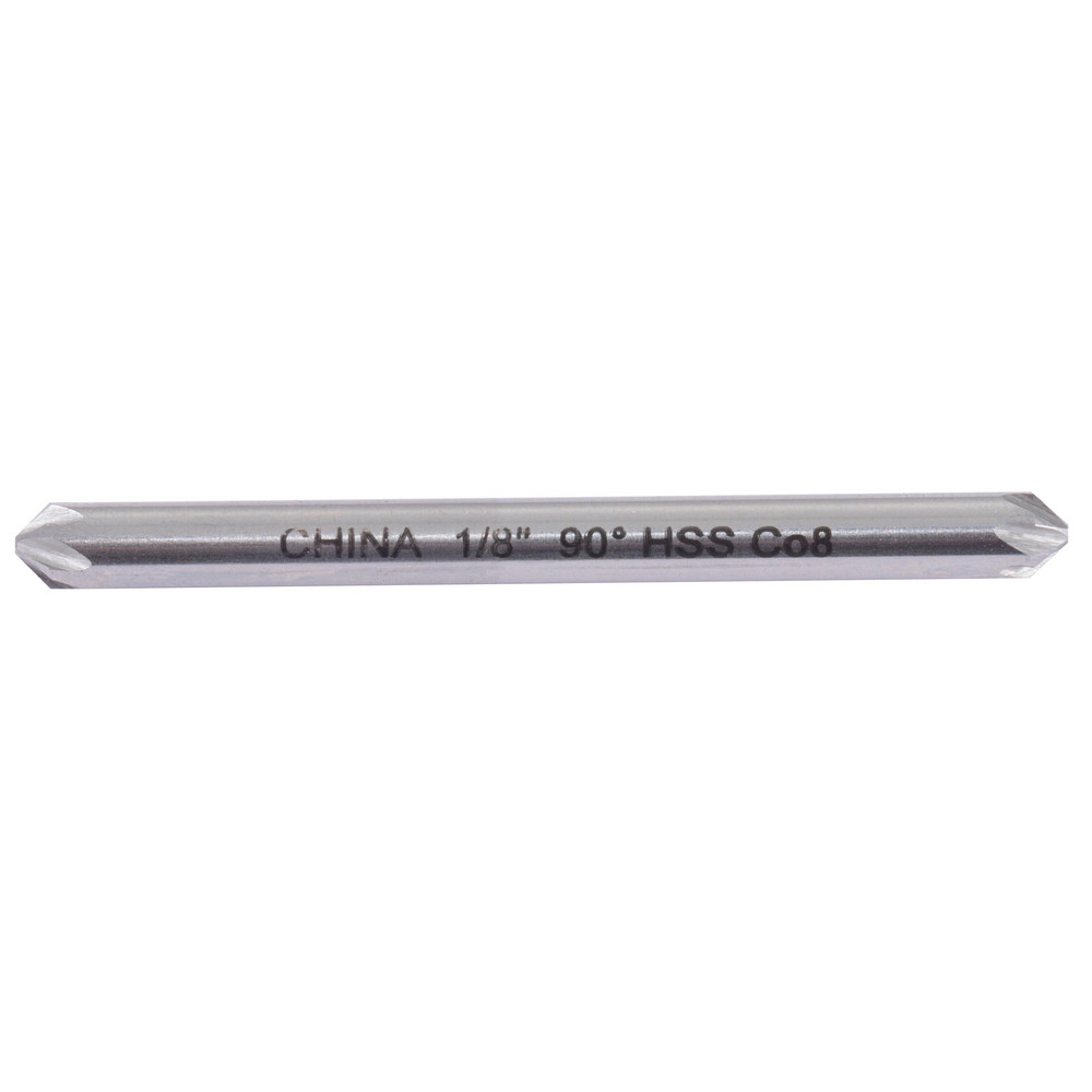 Hertel Countersink: 1/8" Head Dia, 90.00 deg Included Angle, 6 Flute, High-Speed Steel, Right Hand Cut - GX89330385