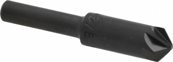 Hertel Countersink: 3/8" Head Dia, 100.00 deg Included Angle, 4 Flute, Solid Carbide, Right Hand Cut - 334-005080