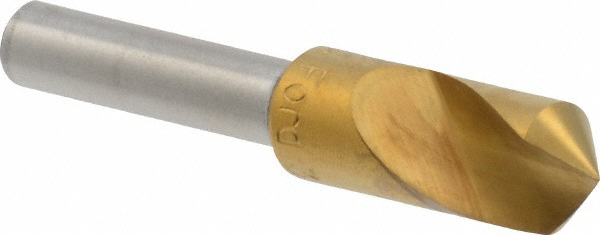 Hertel Countersink: 3/8" Head Dia, 100.00 deg Included Angle, 4 Flute, Solid Carbide, Right Hand Cut - 334-005080