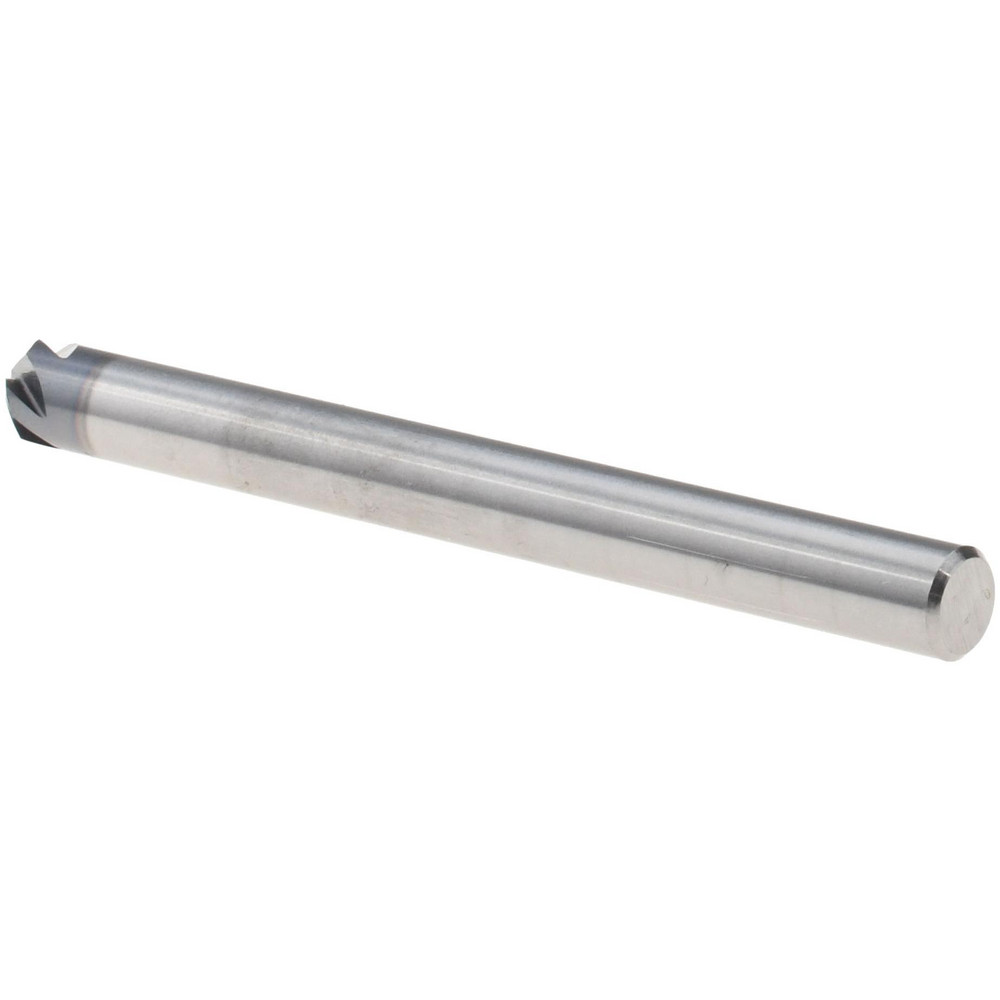 Harvey Tool Chamfer Mill: 3/16" Dia, 3/16" Shank Dia, 90 deg, 5 Flute, Solid Carbide, Single End - 908412-C3