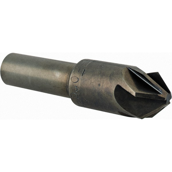 M.A. Ford® Countersink: 1/2" Head Dia, 82.00 deg Included Angle, 6 Flute, Solid Carbide, Right Hand Cut - 78050002TIN