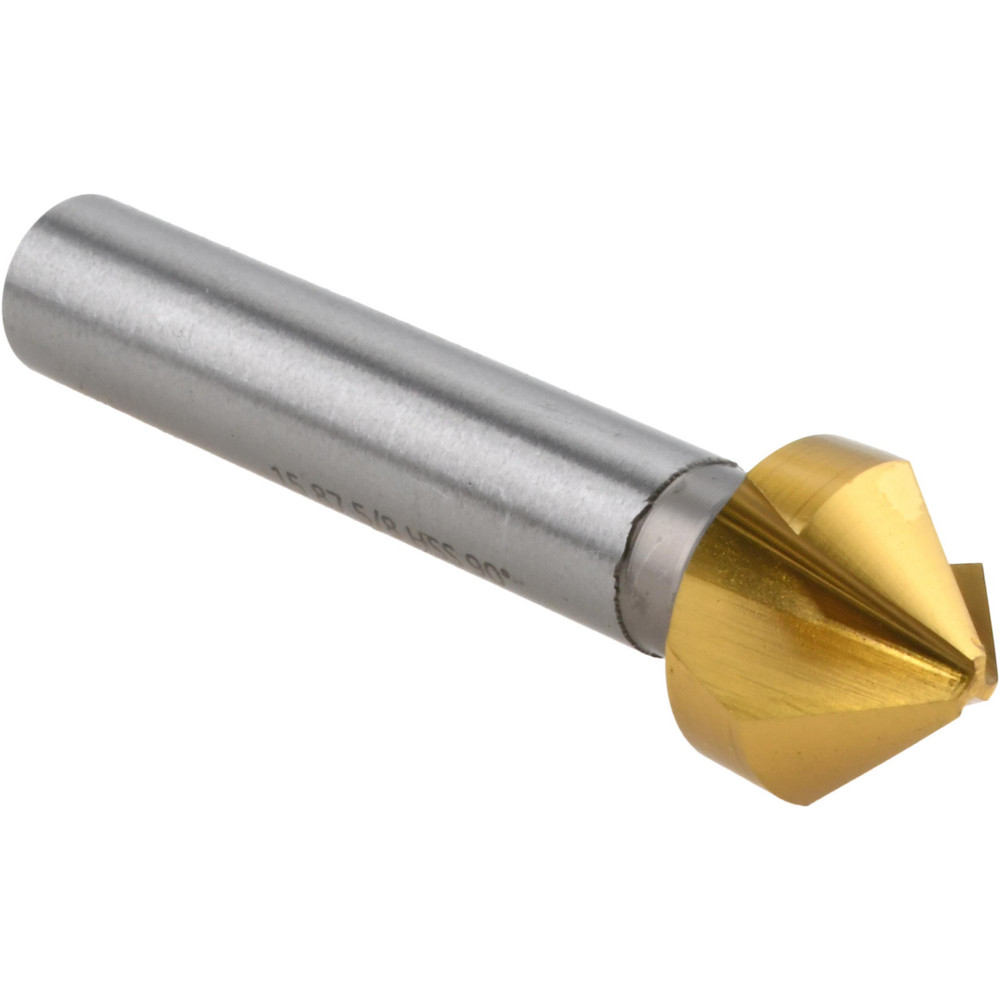 Magafor Countersink: 5/8" Head Dia, 90.00 deg Included Angle, 3 Flute, Cobalt Steel, Right Hand Cut - 84483115870