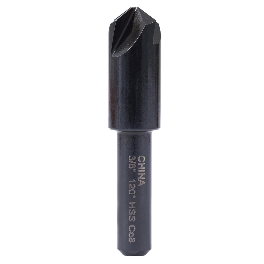 Hertel Countersink: 3/8" Head Dia, 120.00 deg Included Angle, 4 Flute, High-Speed Steel, Right Hand Cut - GX89329890