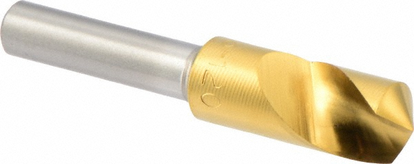Hertel Countersink: 3/8" Head Dia, 120.00 deg Included Angle, 4 Flute, High-Speed Steel, Right Hand Cut - GX89329890