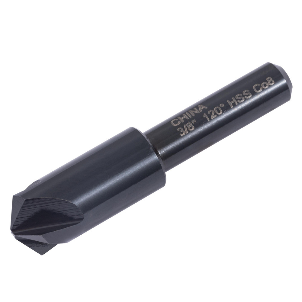 Hertel Countersink: 3/8" Head Dia, 120.00 deg Included Angle, 4 Flute, High-Speed Steel, Right Hand Cut - GX89329890
