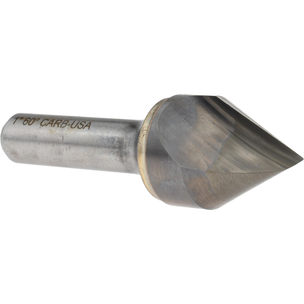 M.A. Ford® Countersink: 1/4" Head Dia, 60.00 deg Included Angle, 6 Flute, High-Speed Steel, Right Hand Cut - 79025001