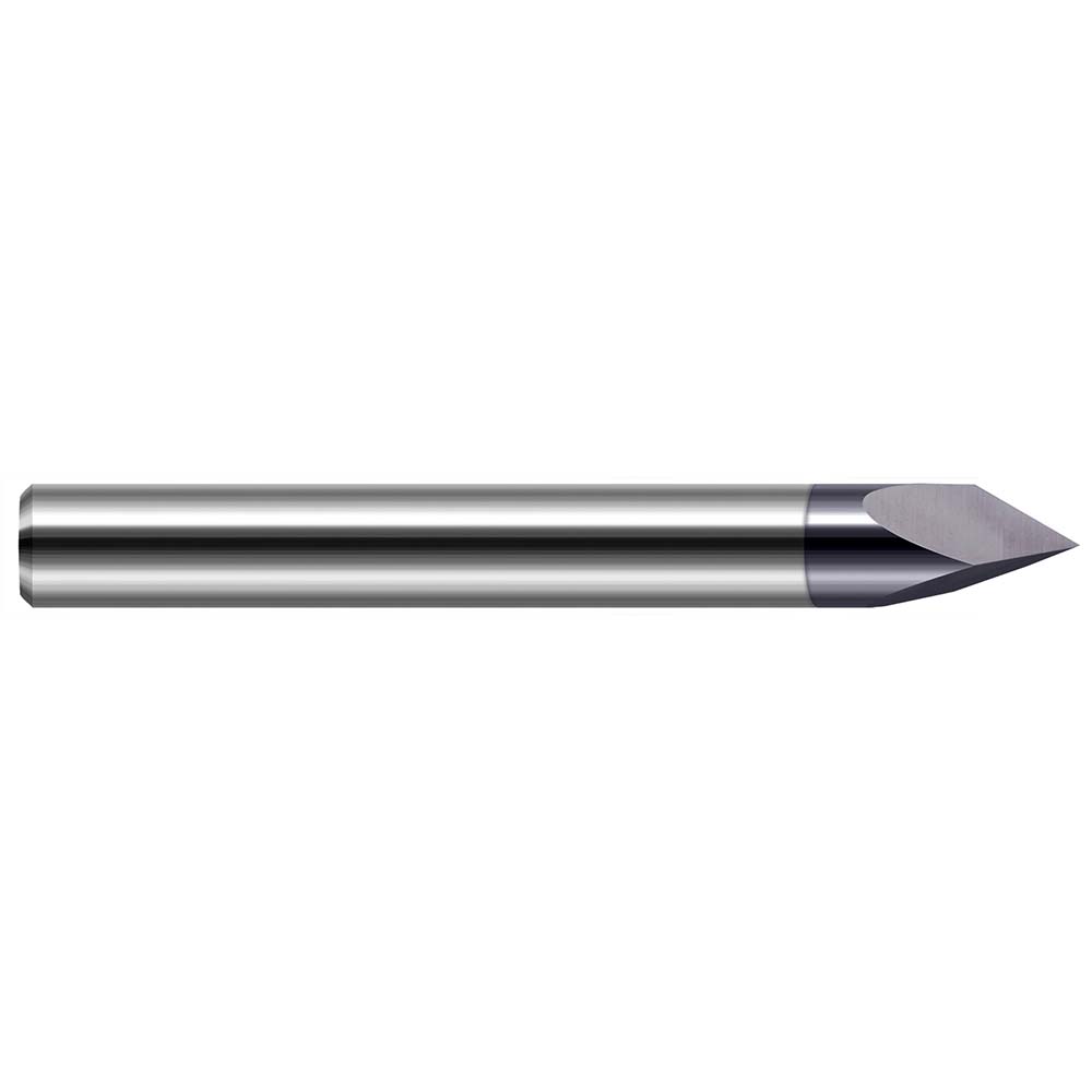 Titan USA Chamfer Mill: 1/8" Dia, 1/8" Shank Dia, 90 deg, 4 Flute, Solid Carbide, Single End - TC95440