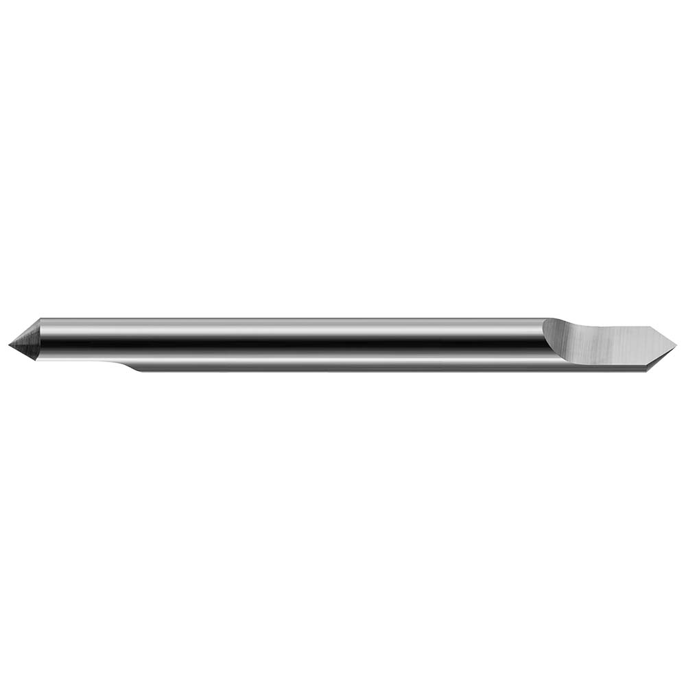 Titan USA Chamfer Mill: 1/8" Dia, 1/8" Shank Dia, 90 deg, 4 Flute, Solid Carbide, Single End - TC95440