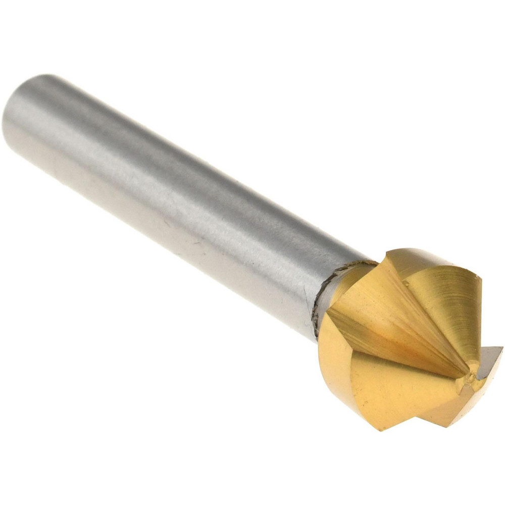 Magafor Countersink: 10.4000 mm Head Dia, 90.00 deg Included Angle, 3 Flute, Cobalt Steel, Right Hand Cut - 84483110400