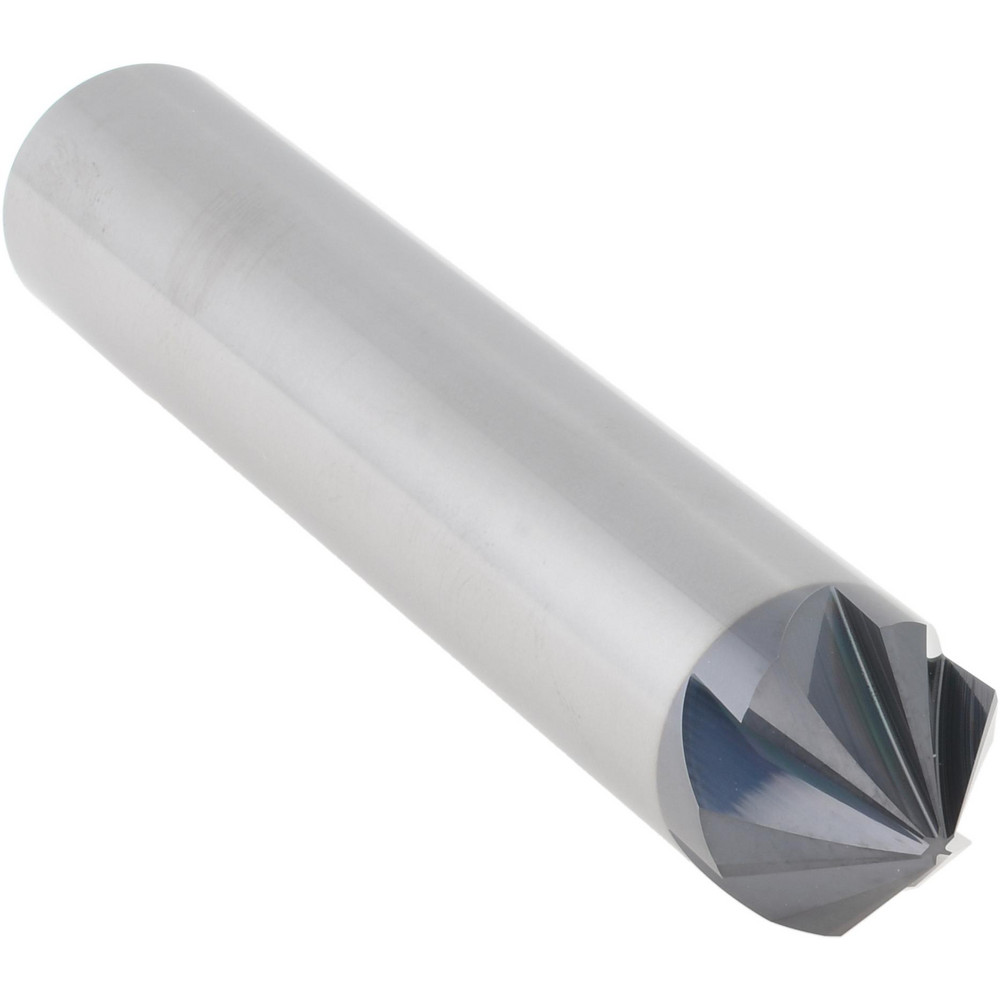 Accupro Chamfer Mill: 5/8" Dia, 5/8" Shank Dia, 90 deg, 6 Flute, Solid Carbide, Single End - EM99943847