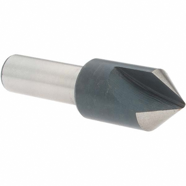Value Collection Countersink: 3/4" Head Dia, 82.00 deg Included Angle, 1 Flute, High-Speed Steel, Right Hand Cut - 28606