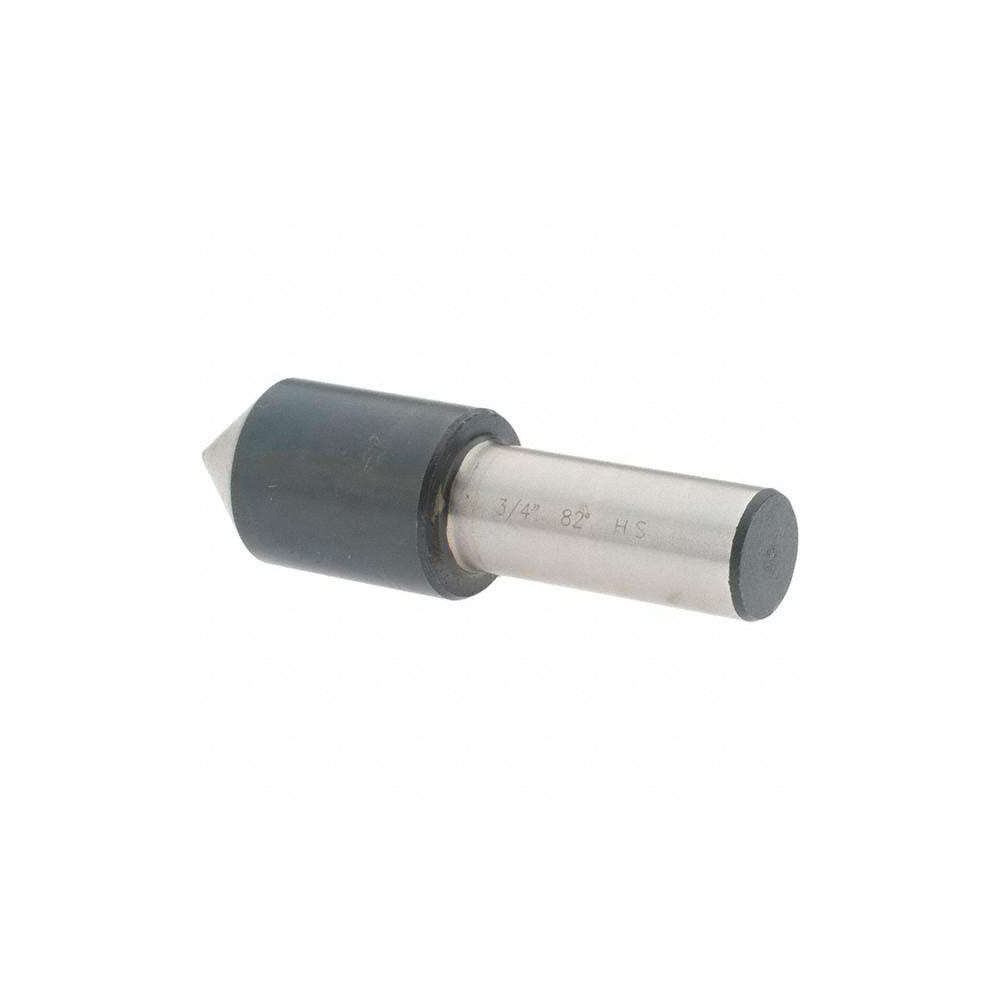 Value Collection Countersink: 3/4" Head Dia, 82.00 deg Included Angle, 1 Flute, High-Speed Steel, Right Hand Cut - 28606