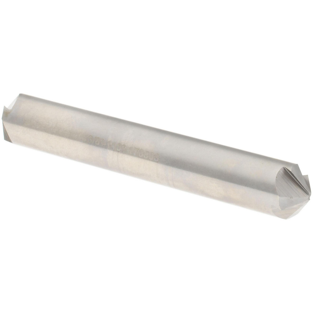 Hertel Countersink: 3/8" Head Dia, 110.00 deg Included Angle, 4 Flute, High-Speed Steel - 18767