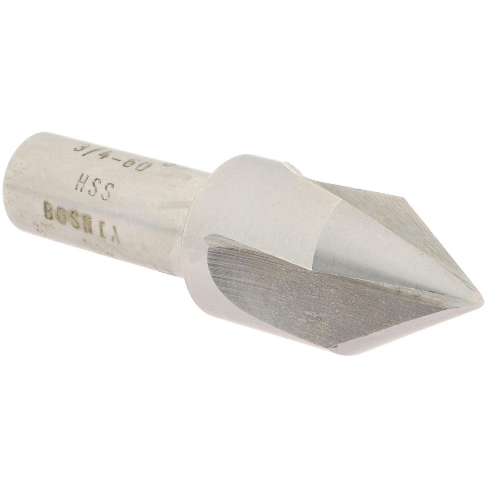 Keo Countersink: 1-1/4" Head Dia, 60.00 deg Included Angle, 3 Flute, Cobalt Steel, Right Hand Cut - 919-000-272
