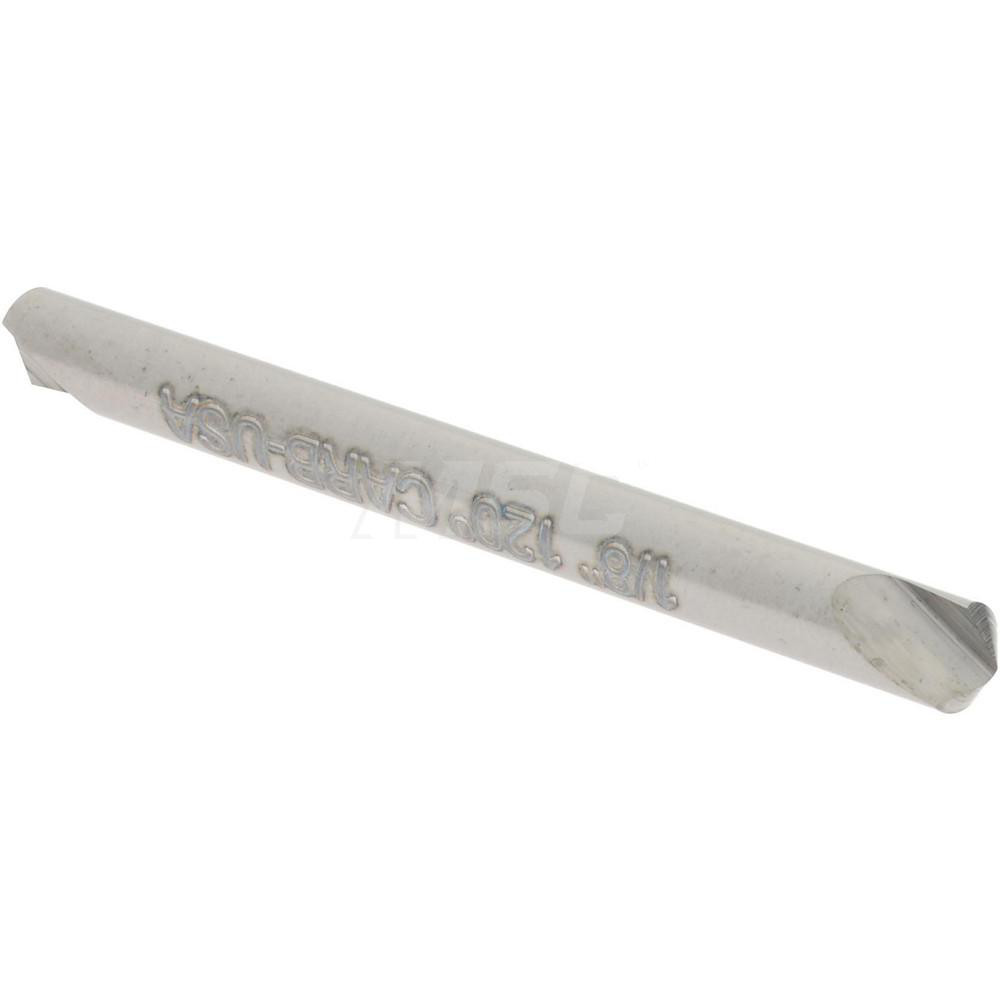 Hertel Countersink: 1/8" Head Dia, 120.00 deg Included Angle, 1 Flute, Solid Carbide, Right Hand Cut - 331-201100
