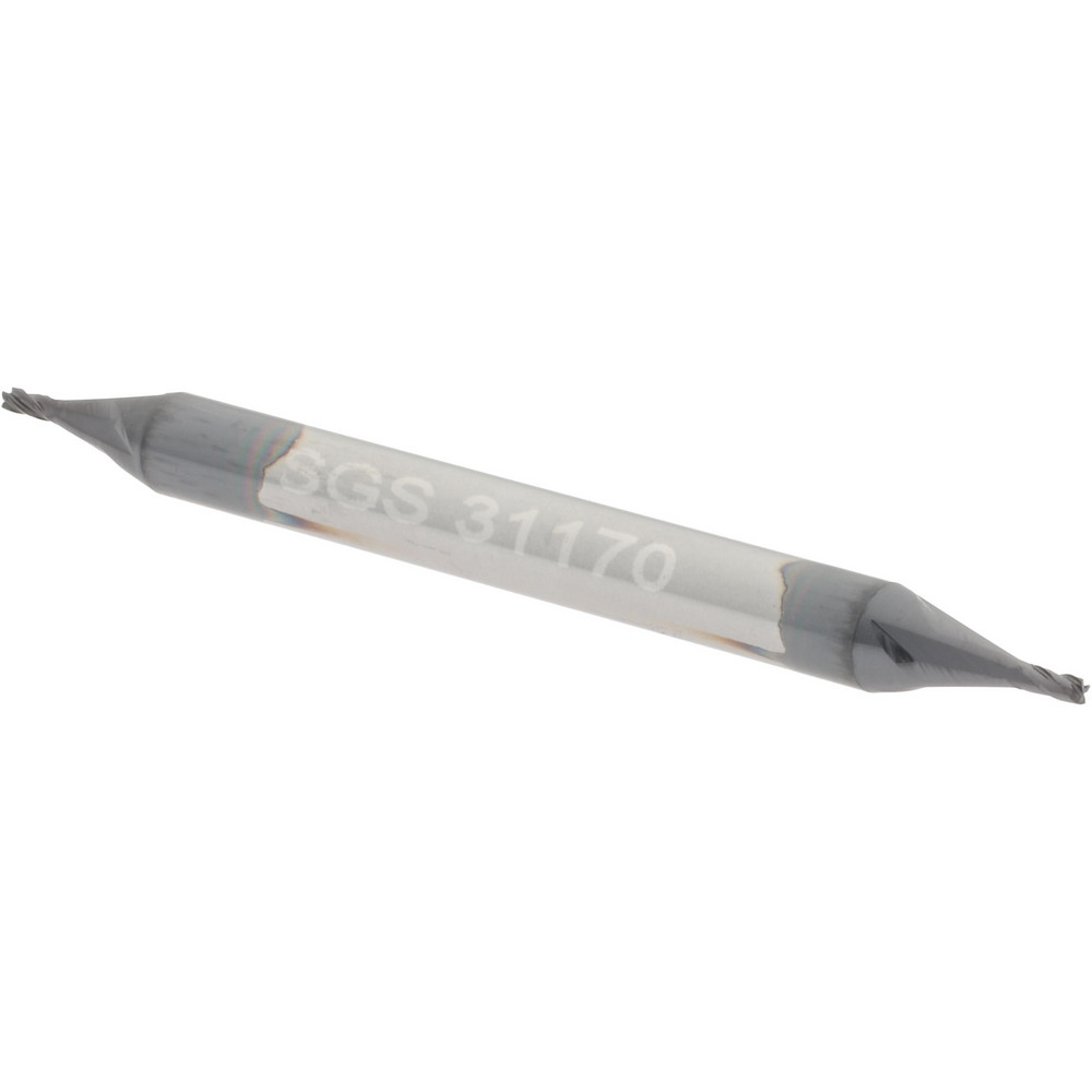 Hertel Countersink: 1/8" Head Dia, 120.00 deg Included Angle, 1 Flute, Solid Carbide, Right Hand Cut - 331-201100