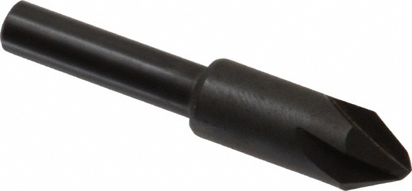 Hertel Countersink: 3/8" Head Dia, 60.00 deg Included Angle, 4 Flute, High-Speed Steel, Right Hand Cut - GX89329932