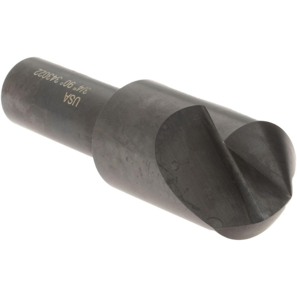 Melin Tool Countersink: 3/4" Head Dia, 90.00 deg Included Angle, 1 Flute, High-Speed Steel, Right Hand Cut - 18033