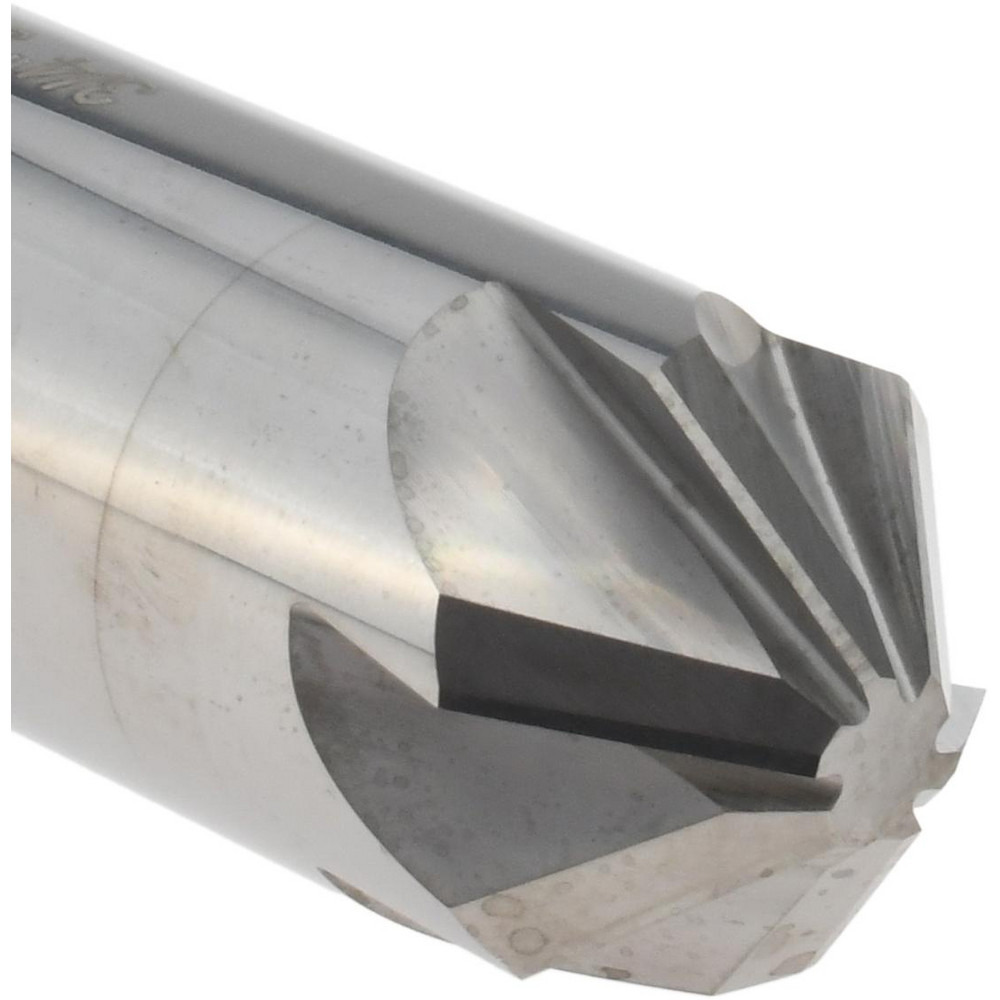 Hertel Countersink: 3/4" Head Dia, 90.00 deg Included Angle, 6 Flute, Solid Carbide, Right Hand Cut - 336-208070