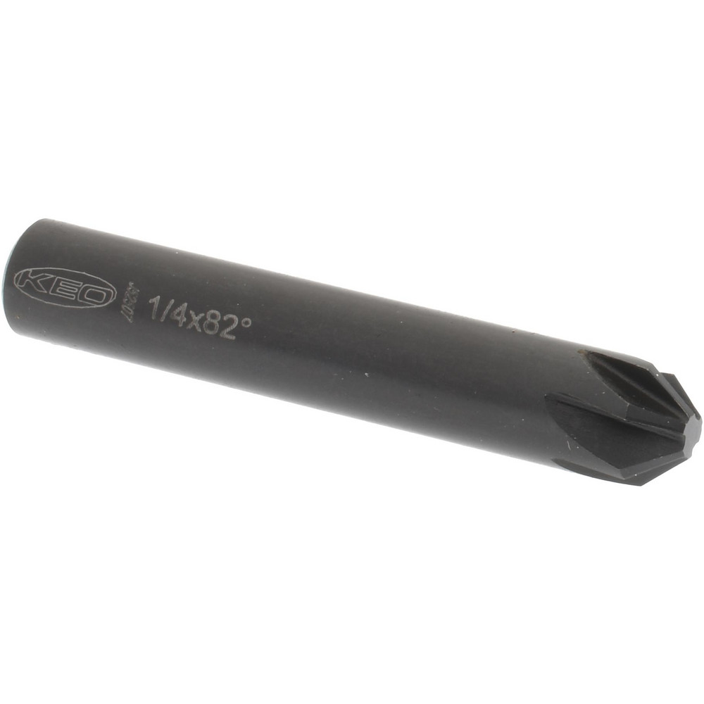 M.A. Ford® Countersink: 1/4" Head Dia, 82.00 deg Included Angle, 6 Flute, High-Speed Steel, Right Hand Cut - 79025002