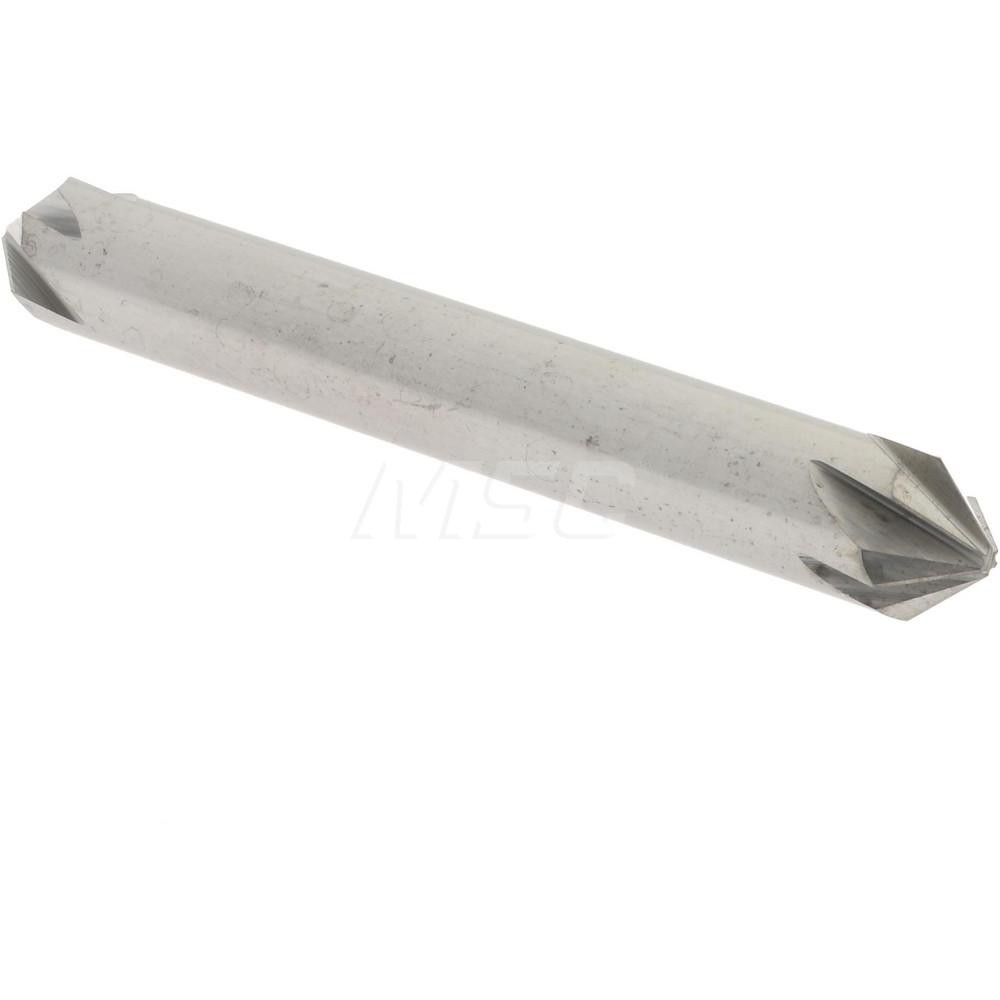 Hertel Countersink: 1/4" Head Dia, 82.00 deg Included Angle, 6 Flute, Solid Carbide, Right Hand Cut - 336-203060