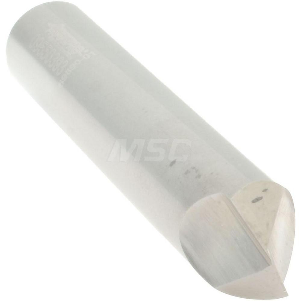Accupro Chamfer Mill: 3/8" Dia, 3/8" Shank Dia, 120 deg, 2 Flute, Solid Carbide, Single End - 2500133