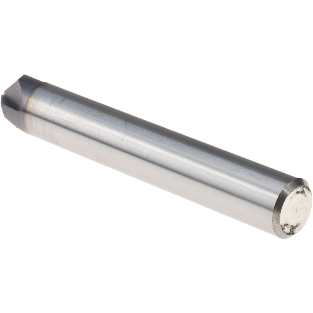 Harvey Tool Chamfer Mill: 3/8" Dia, 3/8" Shank Dia, 90 deg, 4 Flute, Solid Carbide, Single End - 827845-C3