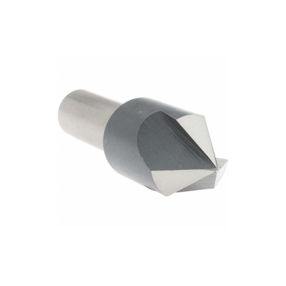 Value Collection Countersink: 3/4" Head Dia, 82.00 deg Included Angle, 3 Flute, High-Speed Steel, Right Hand Cut - 28619